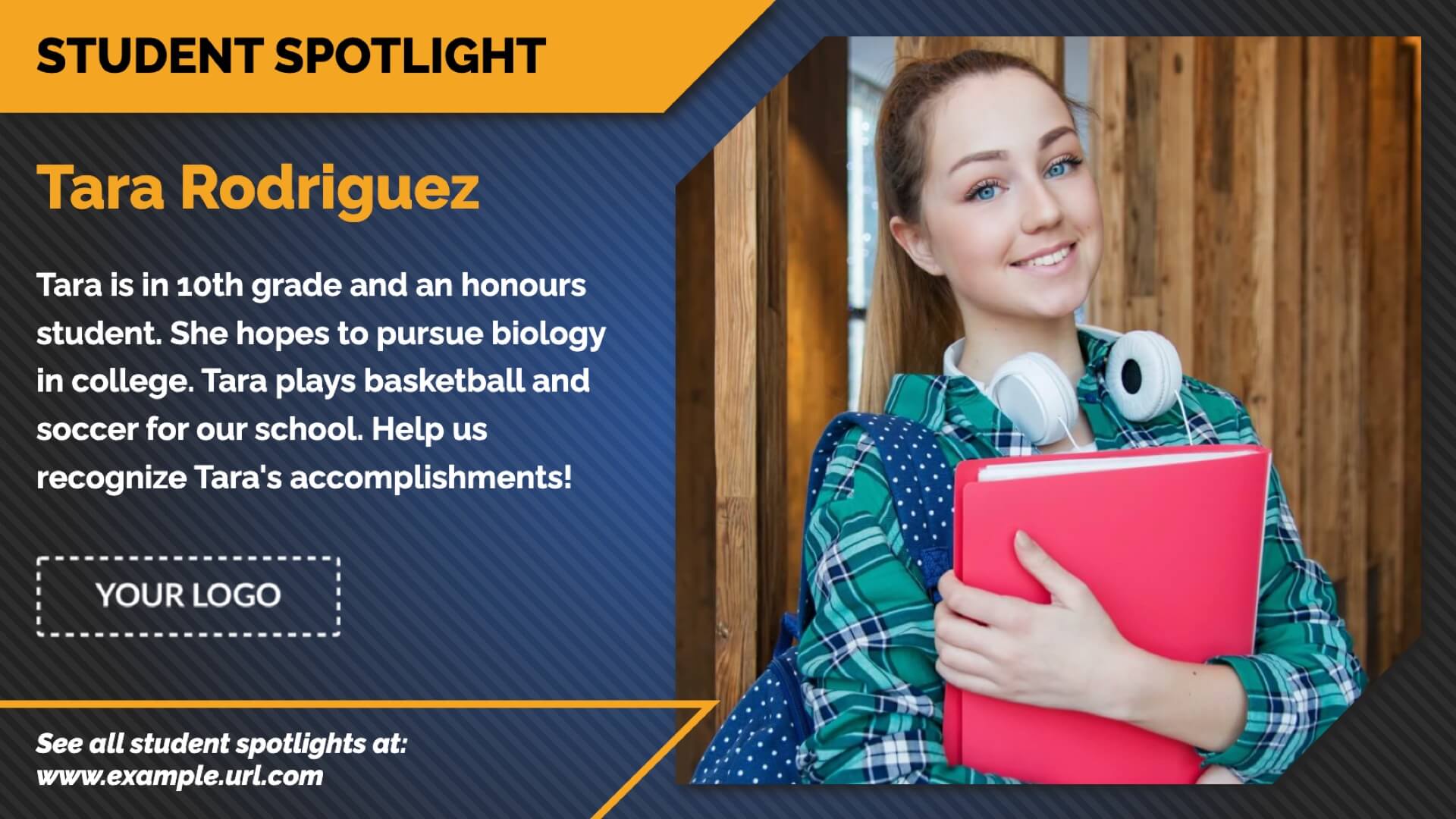 student spotlight template